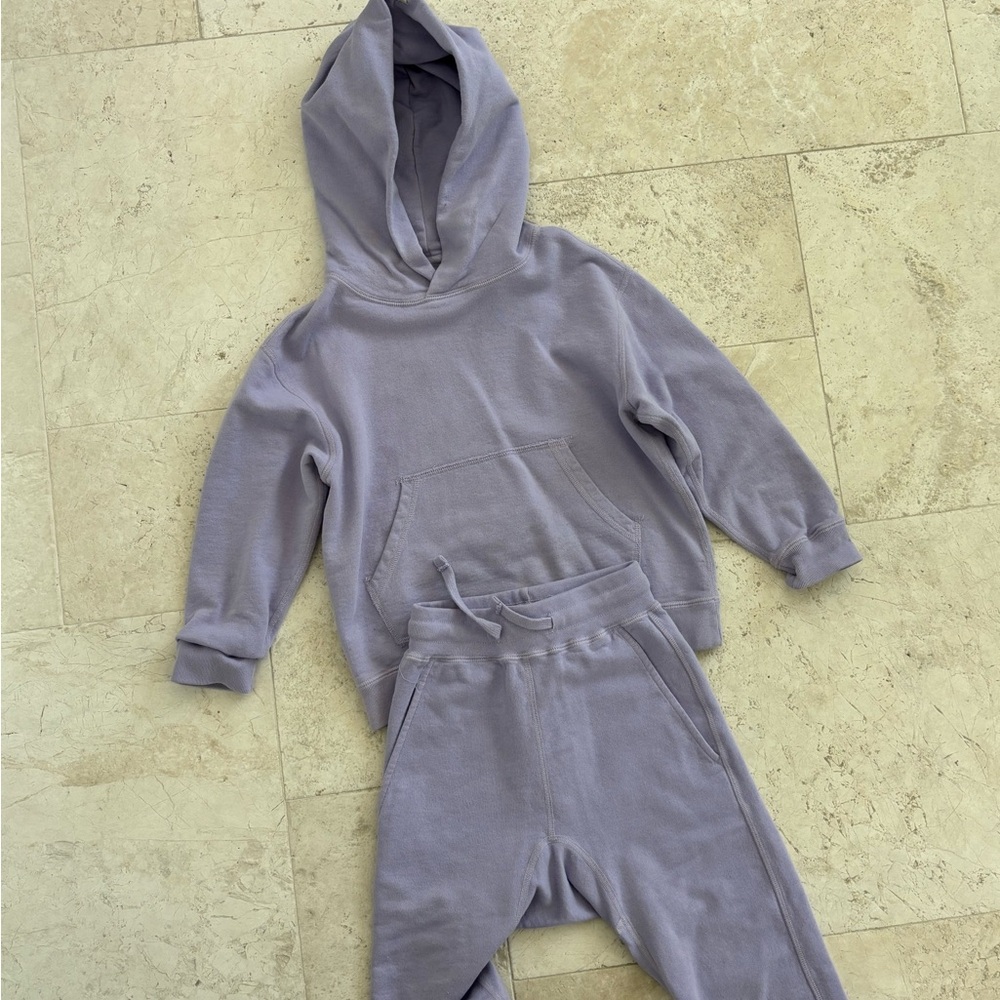 Tkees kids jogger sweat set lavender size 5/6